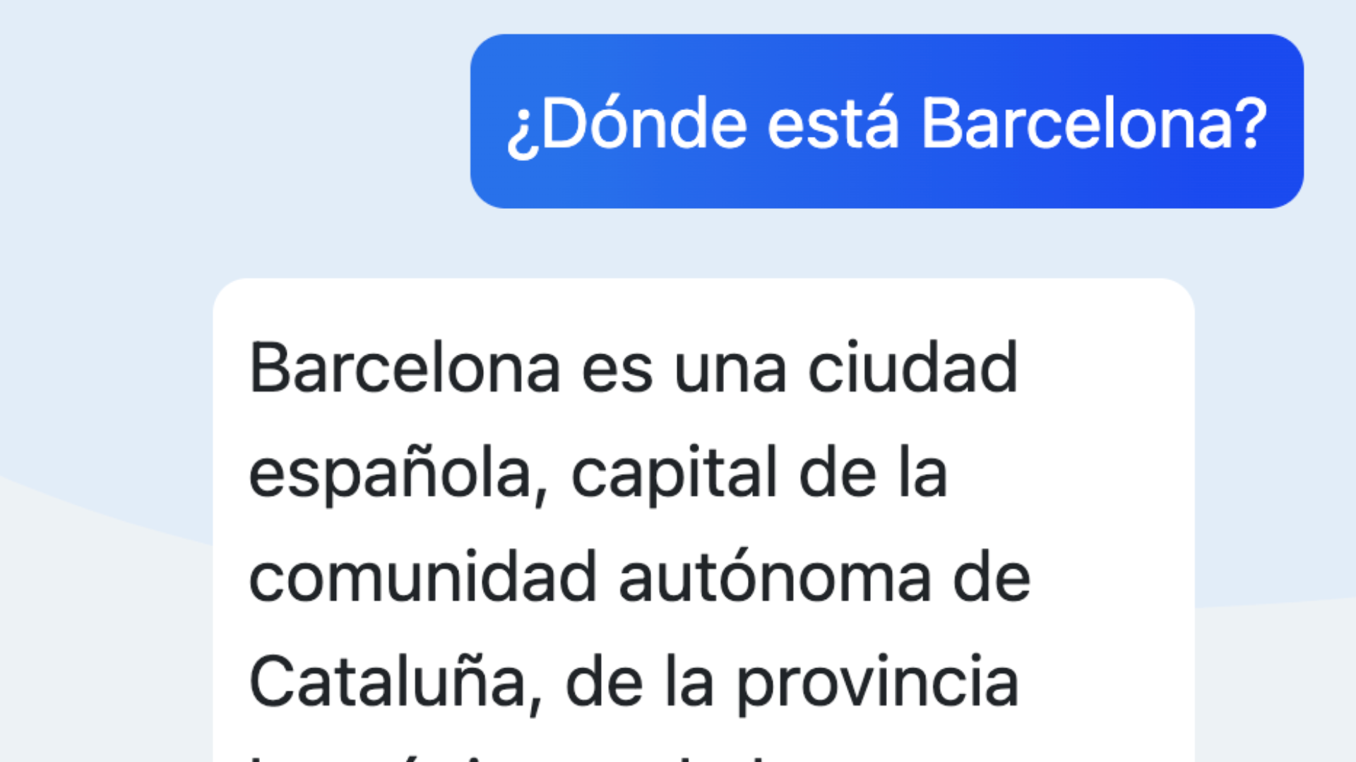 SearchOut Chat utiliza un sistema de IA para proporcionar descripciones a los términos que le preguntes.